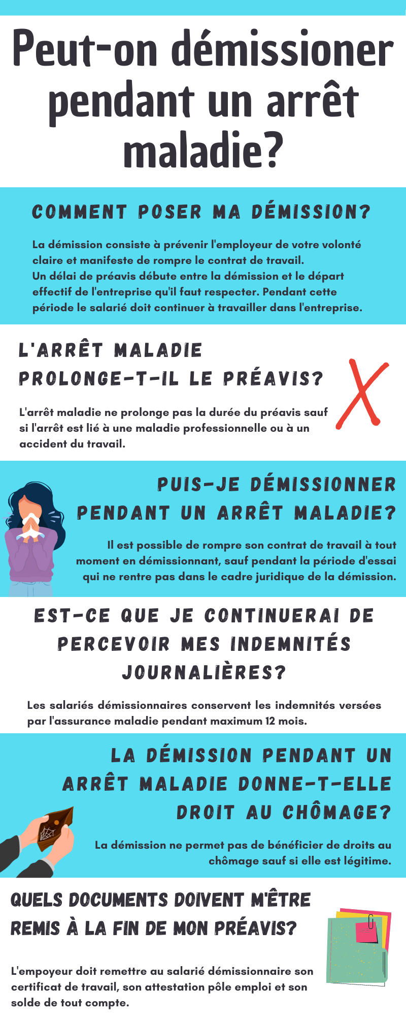 Peuton démissionner pendant un arrêt maladie ? · Dismoi mon droit